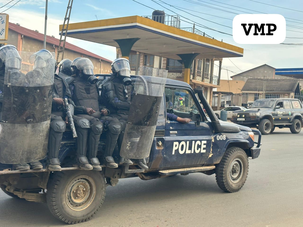 Jeep de la Police Nationale Congolaise.