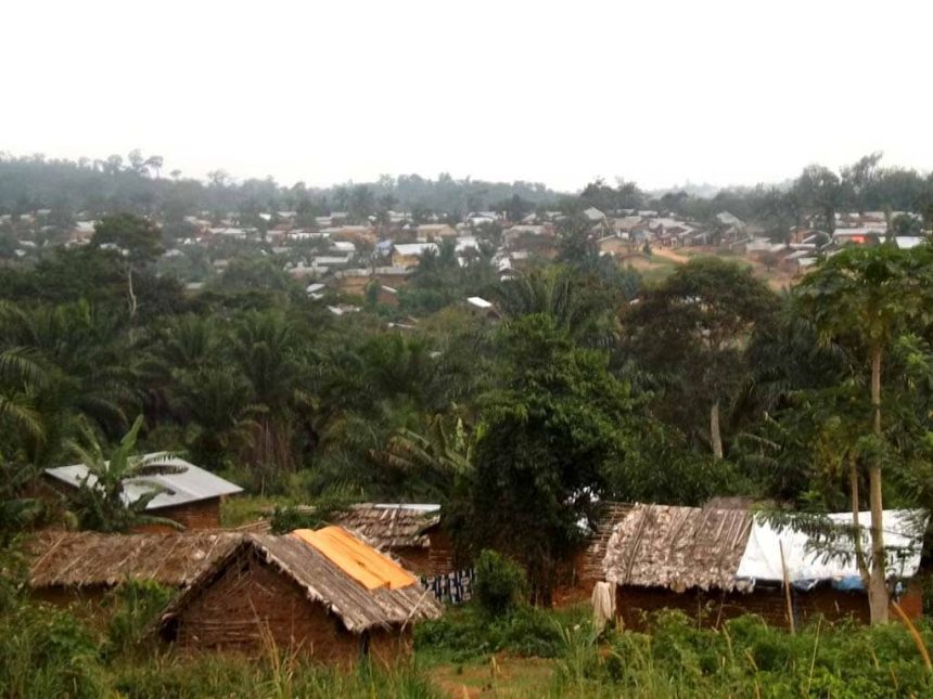 Un des villages du territoire de mambasa en Ituri, photo, 2024.