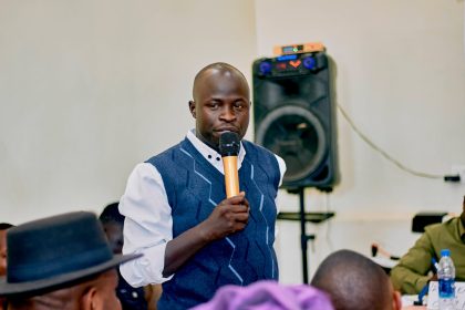 Président du conseil de la jeunesse de la ville de Bunia, Jacques Pele, photo 2025.