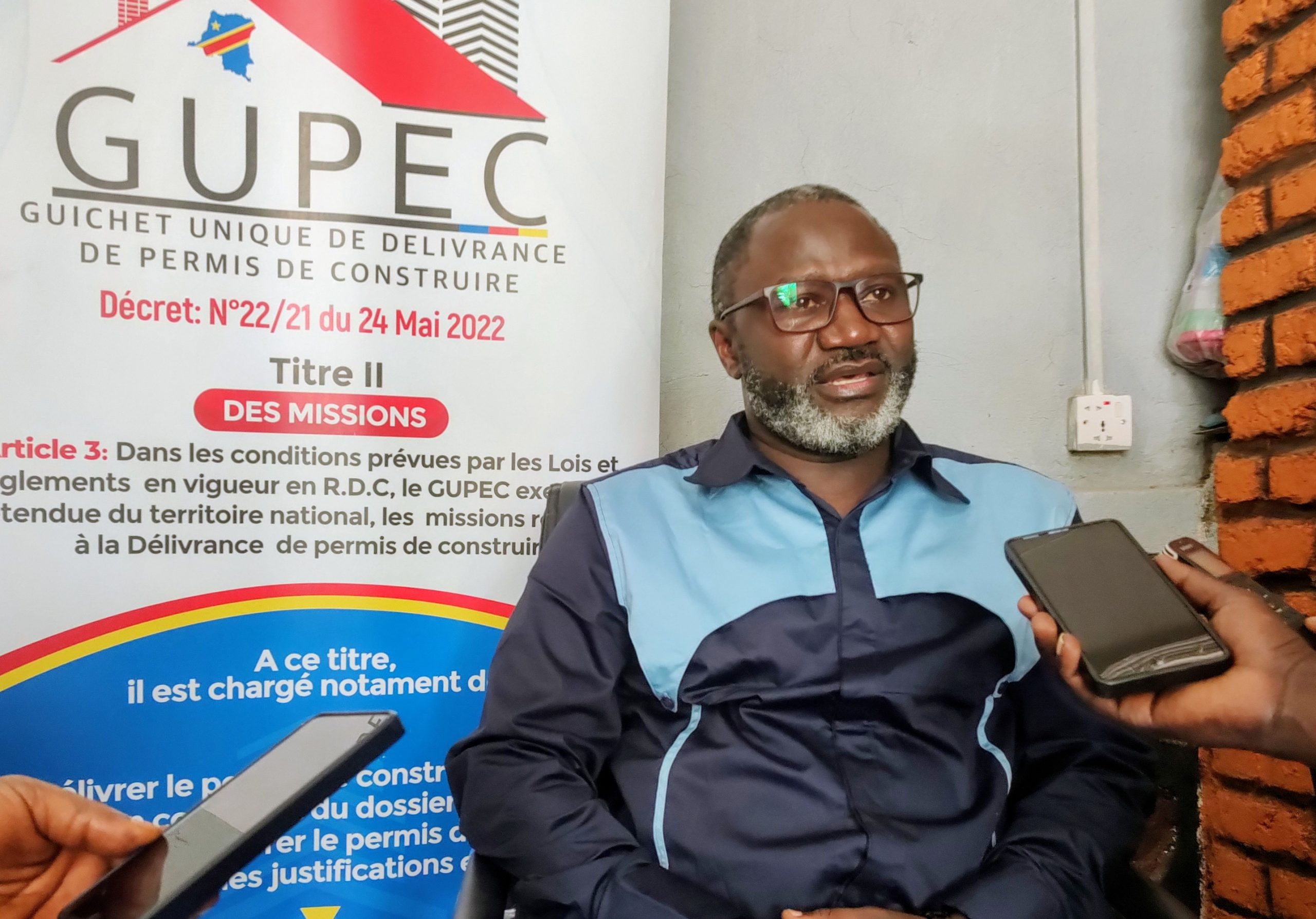 Chef de division provinciale de Gupec ituri, Godefroid Changu Tukila, Ph Eugène Laro, 27 octobre 2025.