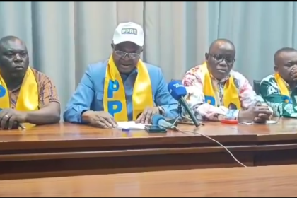Les cadres du parti politique PPRD lors d'un point de presse tenue à Kinshasa. Ph 27 octobre 2025.