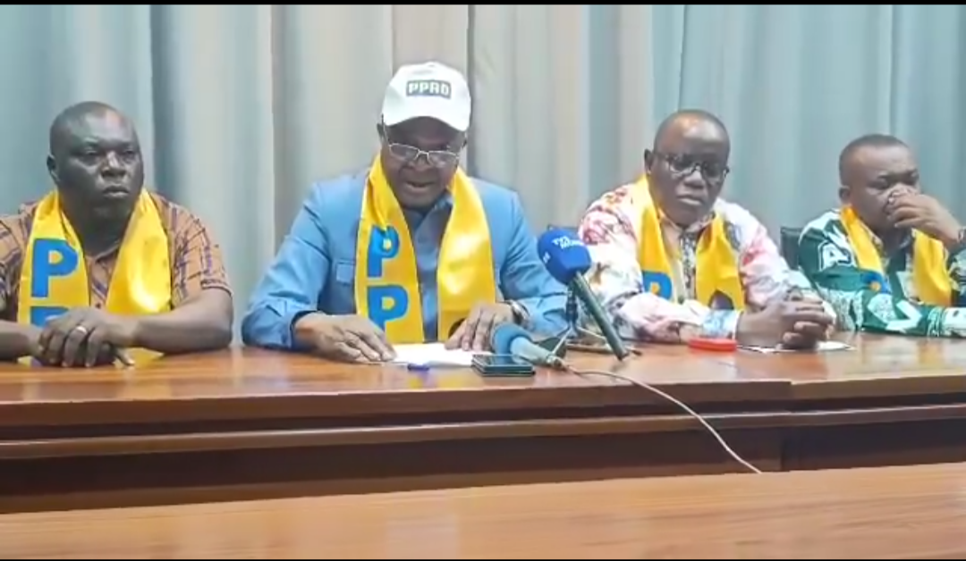 Les cadres du parti politique PPRD lors d'un point de presse tenue à Kinshasa. Ph 27 octobre 2025.