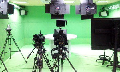 Studio d'une télévision, photo 2021.