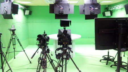 Studio d'une télévision, photo 2021.
