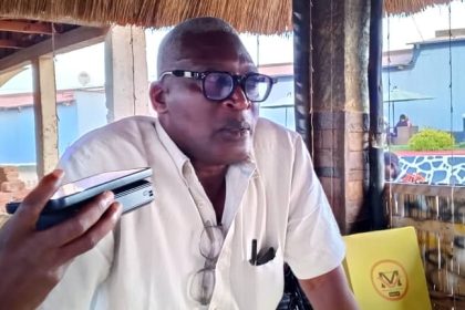 Le commandant territorial de la PNC Mahagi, lors d'une rencontre organisée par le CJLPD à Mahagi, Photo Jean Maurice Udaga, novembre 2025