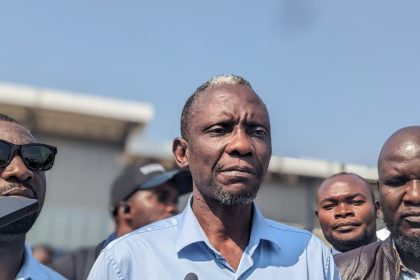 Le ministre national des Infrastructures, Travaux Publics et Reconstruction (ITPR), John Banza Lunda, en visite officielle à Bunia. Crédit photo, Nickson Manzekele, 18 Décembre 2025.