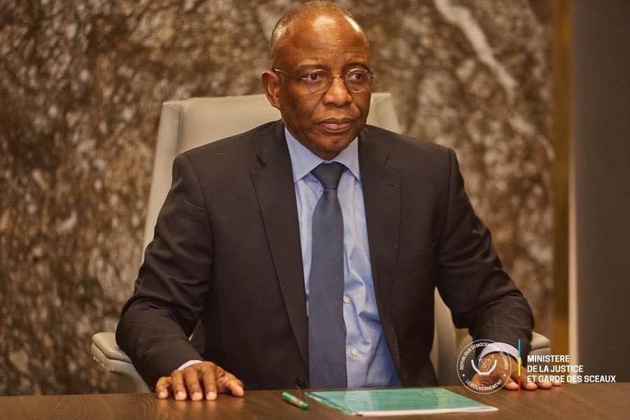 Le Ministre de la Justice de la RDC, Guillaume Ngefa Atondoko Andali. Ph. 2025.